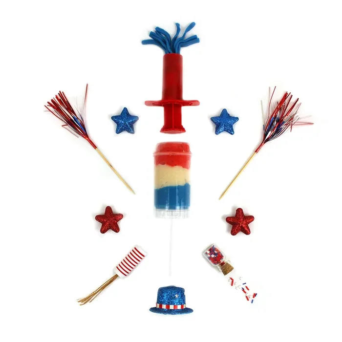 Fireworks Independence Day Sensory Play Dough Kit
