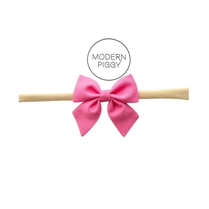 Flamingo | Mini Piggy Bow