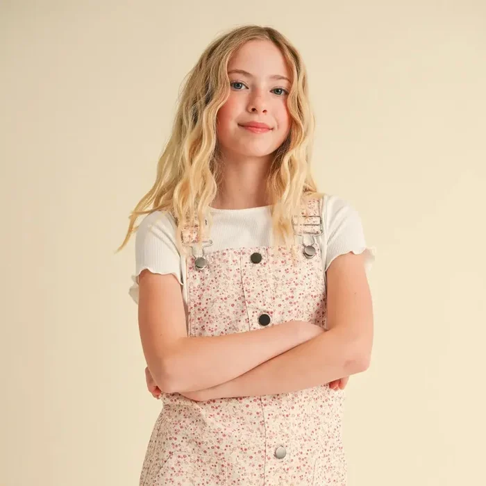 Floral overall dress