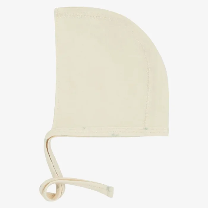 Floral Patch Bonnet – Ivory&blue
