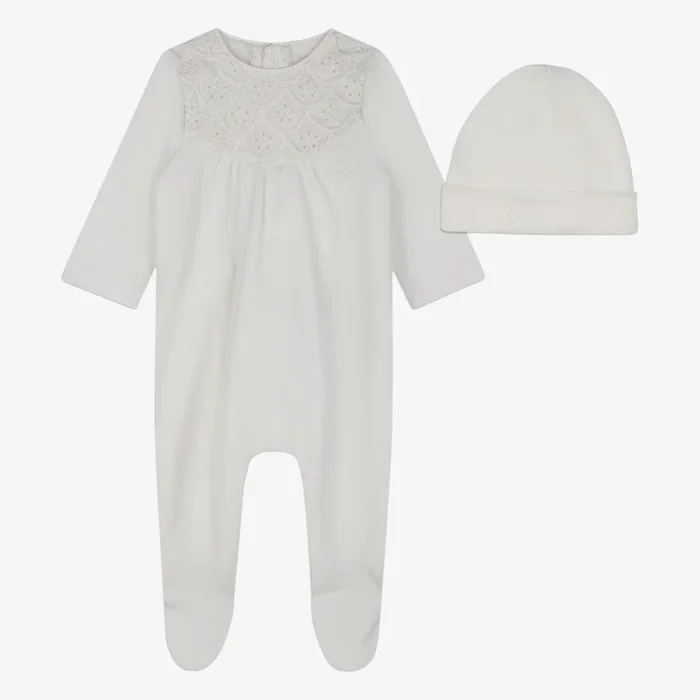 Footie And Hat – Offwhite