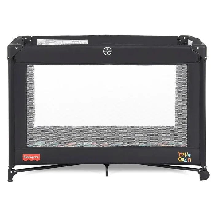 FP Play All Day Playard in Rainbow Black