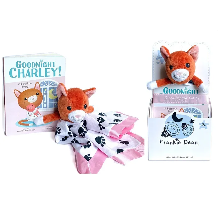 Frankie Dean Charley the Cat Dream Blanket + Bedtime Book