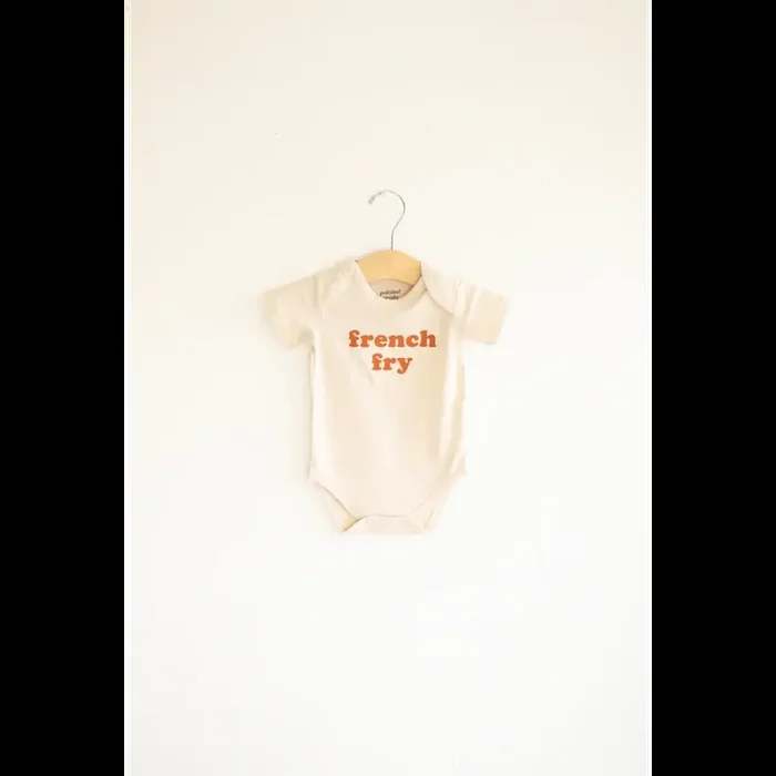 French Fry Organic Cotton Baby Onesie