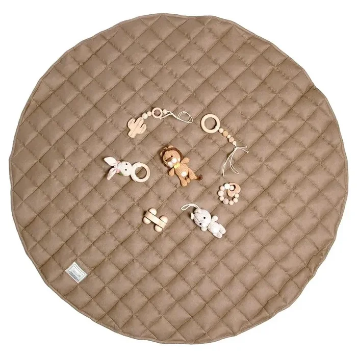 French Linen Baby Playmat – Chestnut