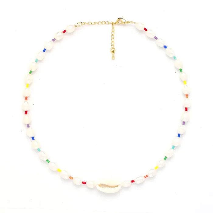 Freshwater Baroque Pearl Rainbow Choker
