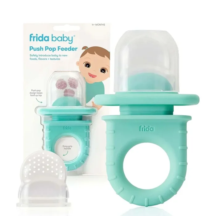 Frida Baby Push Pop Feeder – Teal
