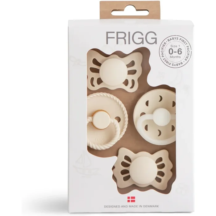 FRIGG Baby’s First Pacifier Moonlight Sailing (Cream) 4-Pack