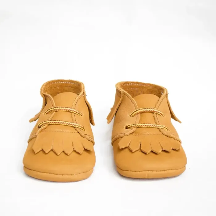 Fringed Soft Sole – Acorn