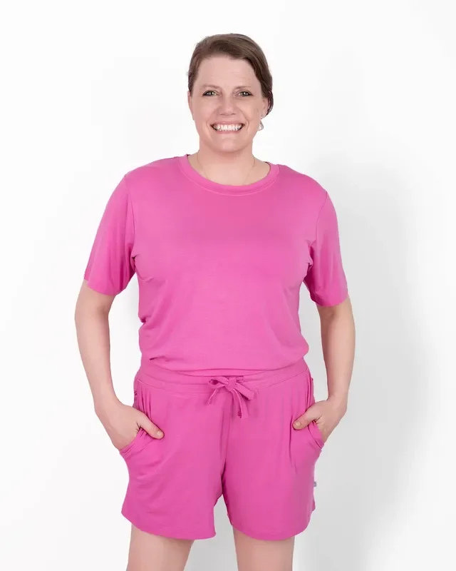 Fuchsia | Adult Bamboo Short Sleeve T-shirt