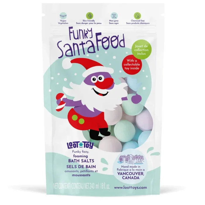 Funky Santa Food Foaming Bath Salts