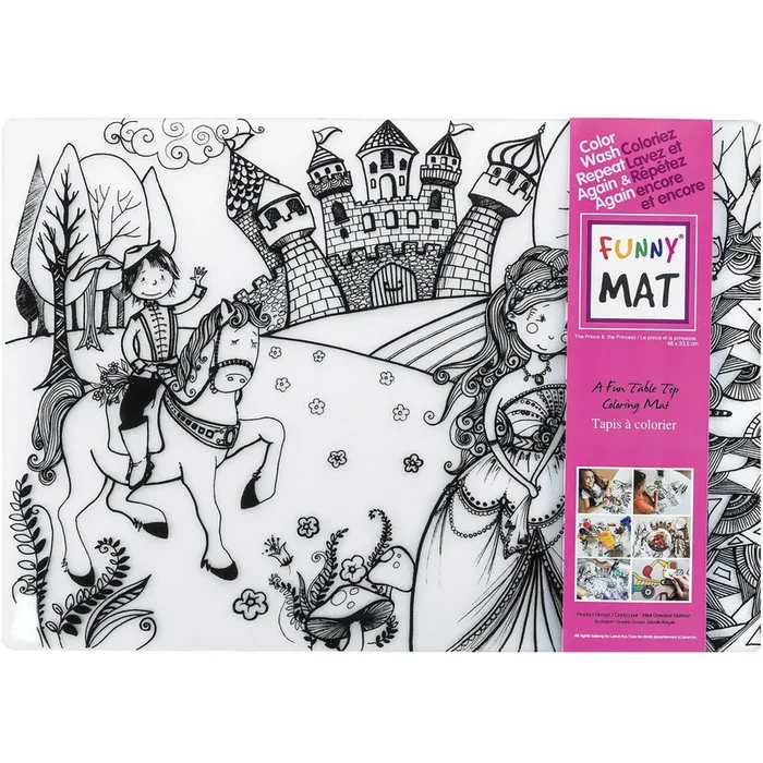 Funny Mat Clear Coloring Mat | Princess