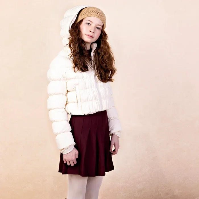 Gathered Coat – Cream