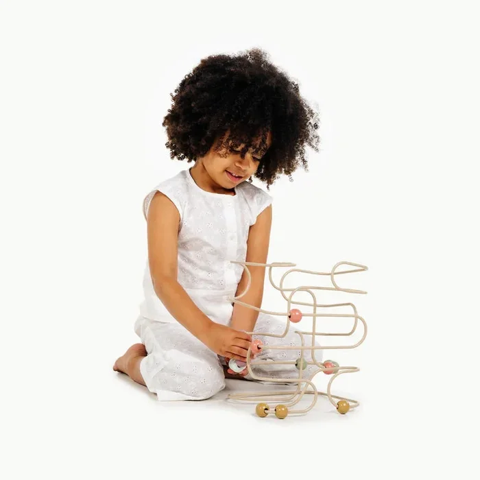 Gathre Abacus Bead Maze | Square, Biscotti