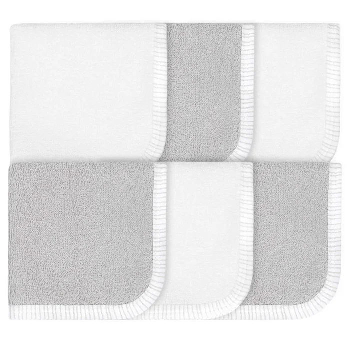 Gerber® 6-Pack Baby Unisex Lamb Washcloths