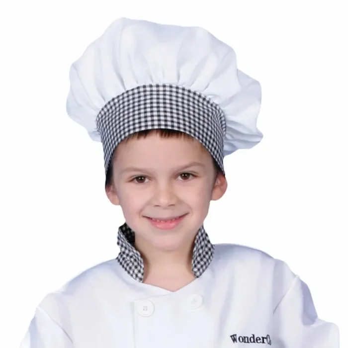 Gingham Chef Hat – Kids