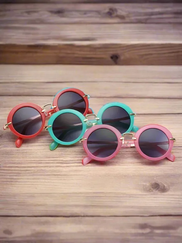 Girls Round Retro Sunglasses