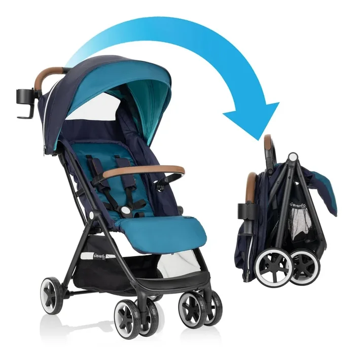 Gold Otto Self Folding Stroller – Saphire (See description)