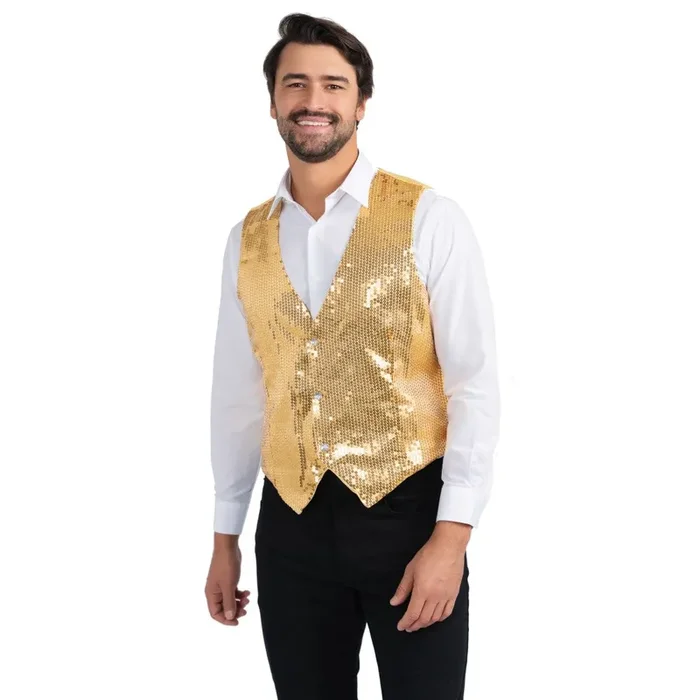 Gold Sequin Vest – Adults