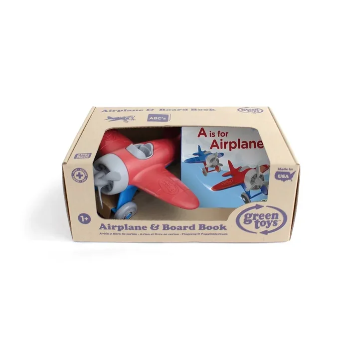 Green Toys Airplane & Board Book Set