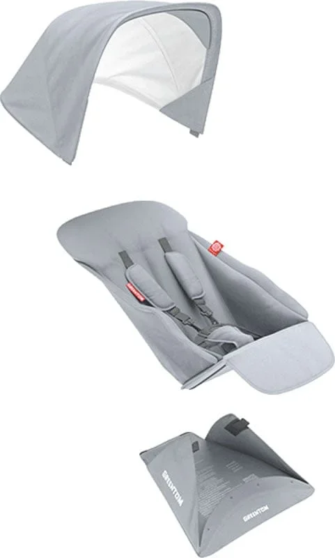 Greentom Reversible Seat Fabric Set – Grey