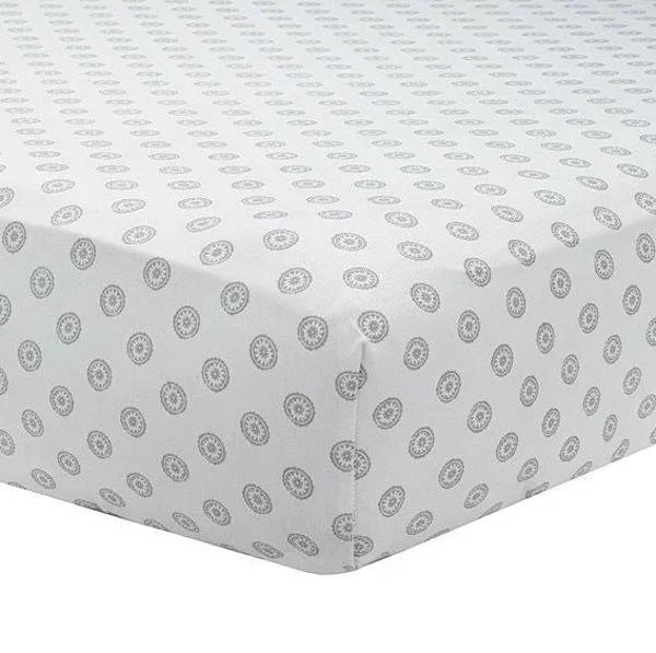 Grey Chelsea Crib Sheet