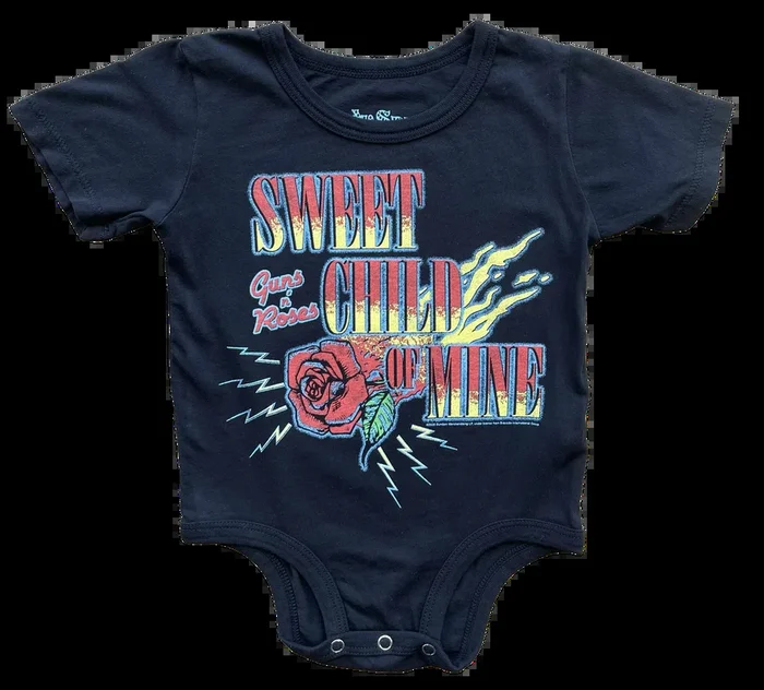 Guns N Roses Sweet Child O’ Mine Onesies – Washed Black