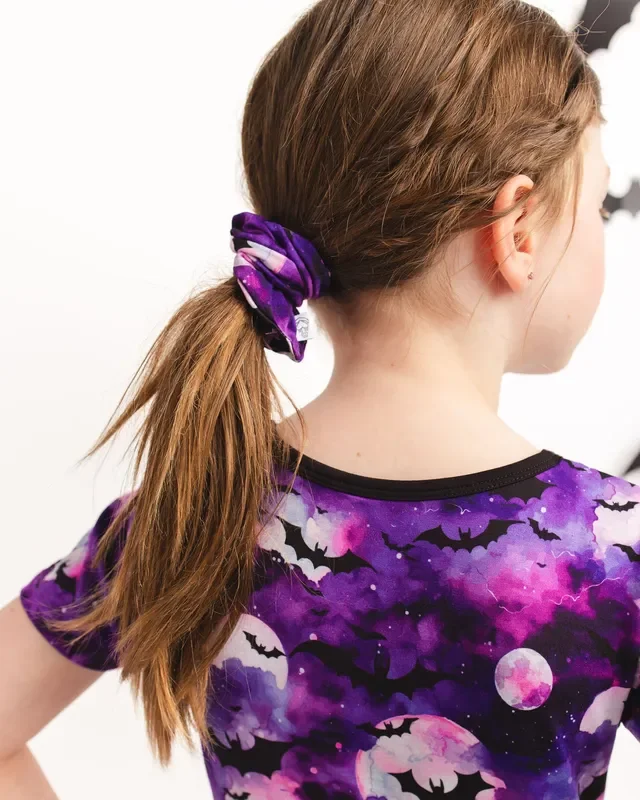 Halloween | Twilight Bats | Bamboo Scrunchie