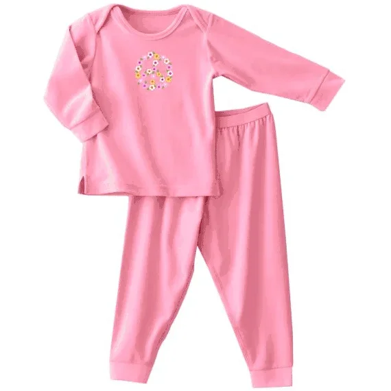 Halo ComfortLuxe Flannel Feel 2 Piece Set in Pink Peace – 3-6 Months