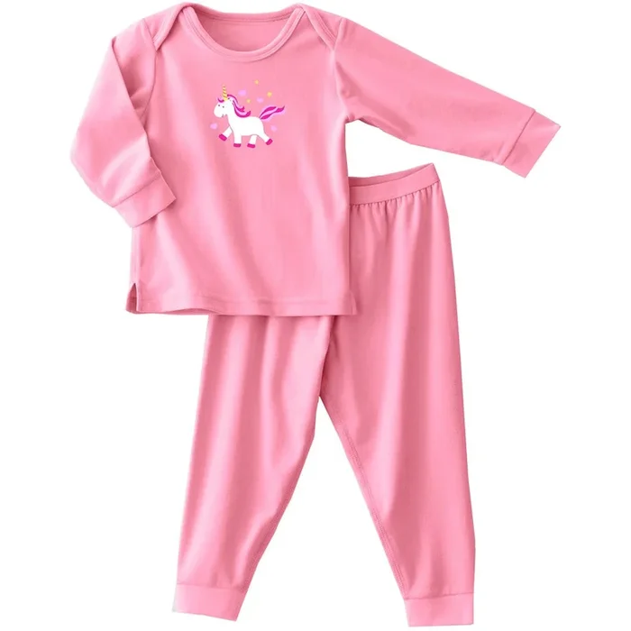 Halo ComfortLuxe Flannel Feel 2 Piece Set in Pink Unicorn – 3T