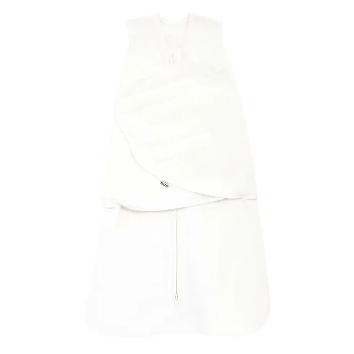 Halo SleepSack Swaddle- Cream Micro Fleece 3.0