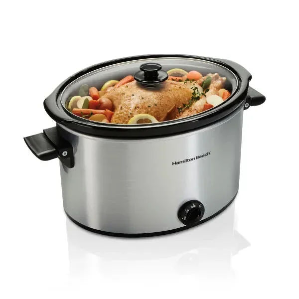 Hamilton Beach 10 Quart Slow Cooker – 33190FG – Silver (See Description)
