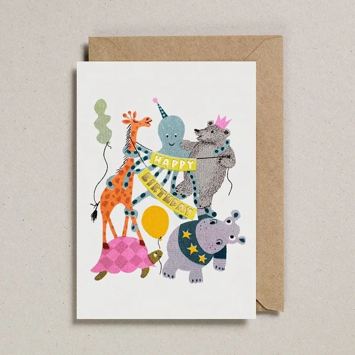 Happy Birthday Pets Confetti Pets Card