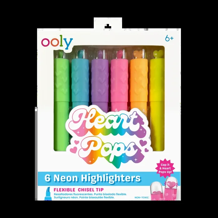 Heart Pops: Neon Highlighters