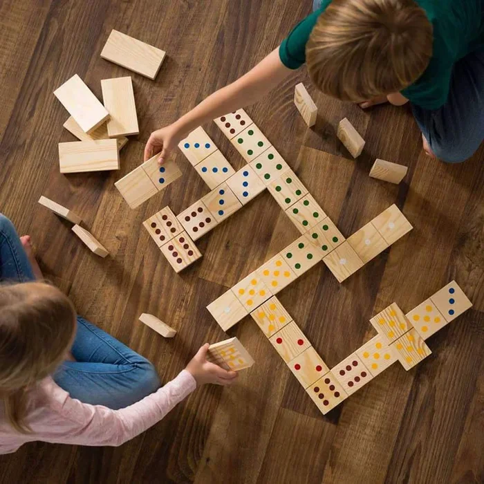 Hearthsong Wooden Dominoes