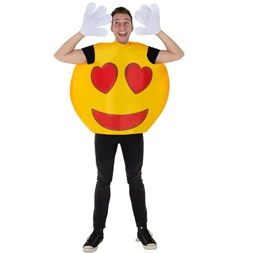 Hearts Smiley Costume – Adults