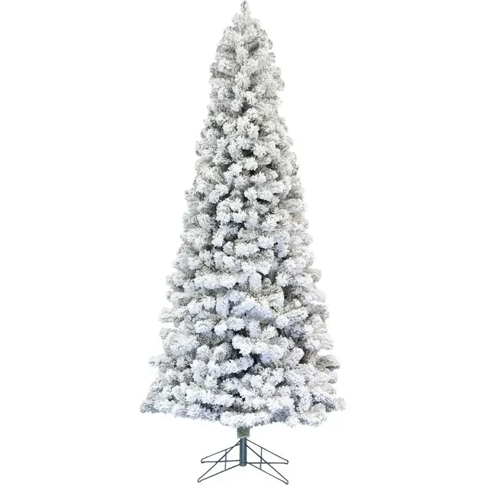 Hillside Snow 9.0′ Slim Christmas Tree – No Lights