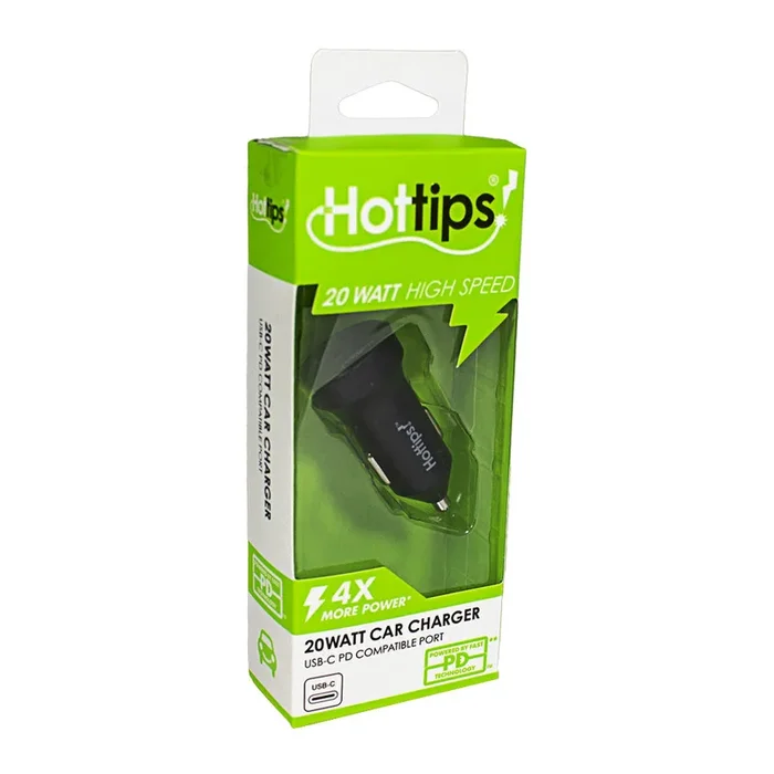 Hottips PD Car Charger – 20 W USB-C Port