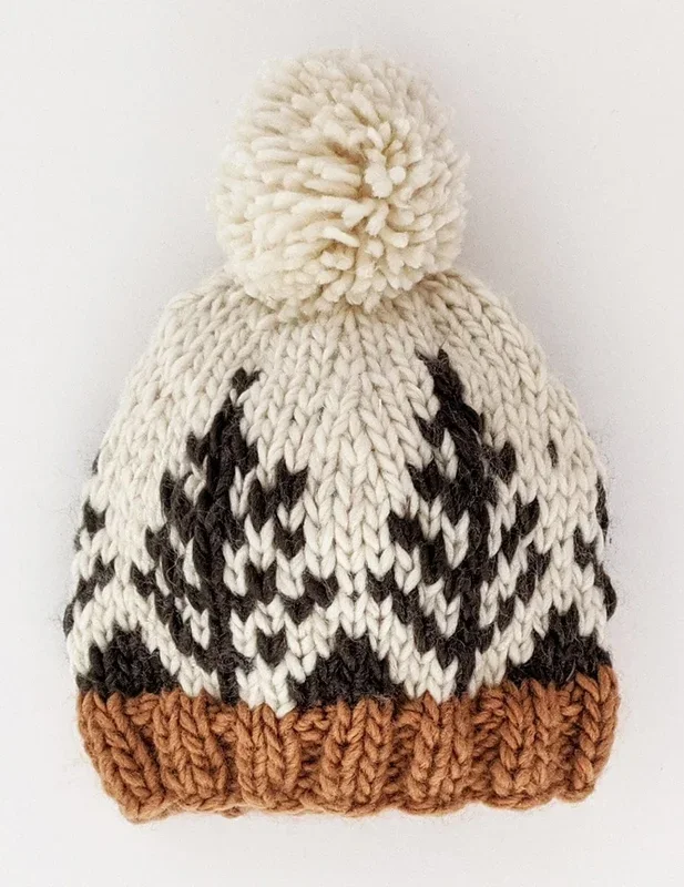 Huggalugs Forest Knit Beanie Hat – Natural, Large (2-6 years)