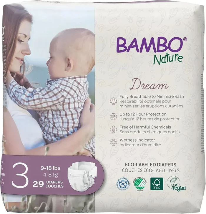 Hypoallergenic Baby Diapers – Size 3 (29 Count)