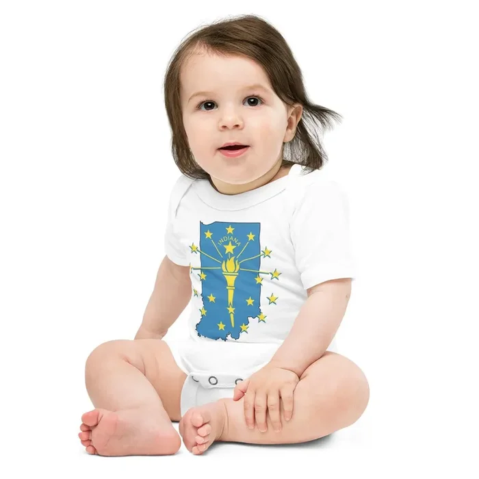 Indiana Baby Short Sleeve Onesie