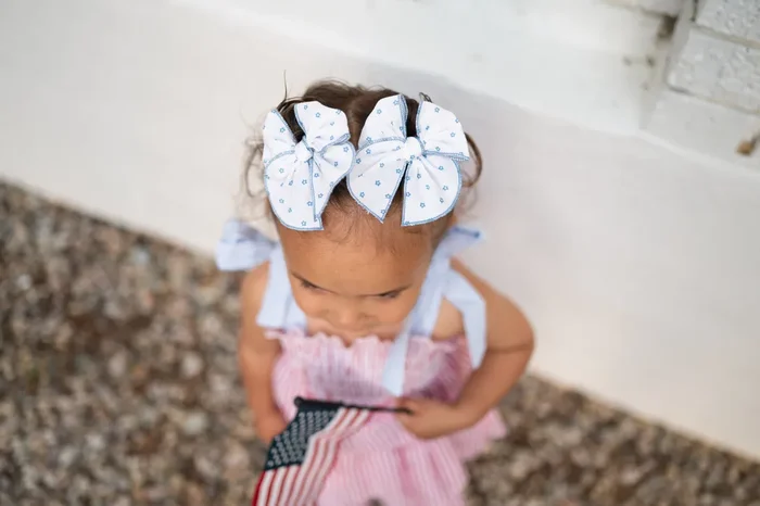 Indy Bloom- Blue | Pigtail Set – Petite Party Bow