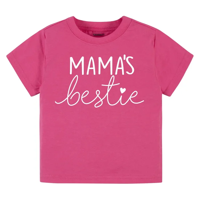 Infant & Toddler Girls “Mama’s Bestie” Short Sleeve Tee