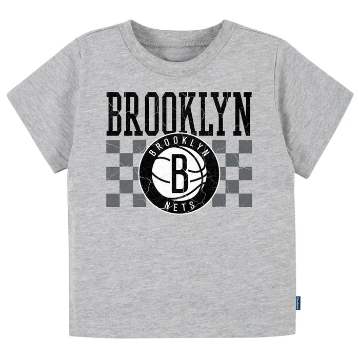 Infant & Toddler Neutral Gray Brooklyn Nets T-Shirt
