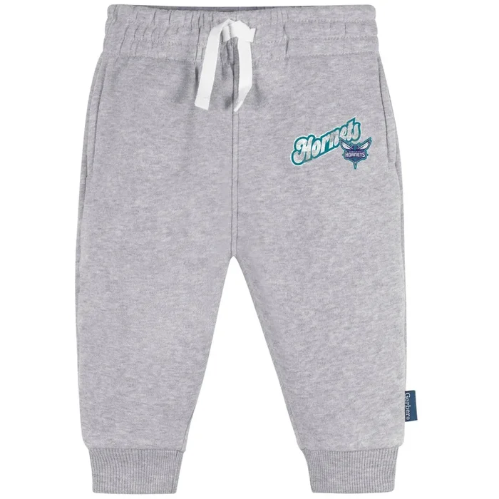 Infant & Toddler Neutral Gray Charlotte Hornets Jogger Pants