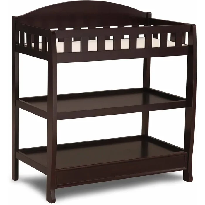 Infant Changing Table with Pad – Dark Chocolate