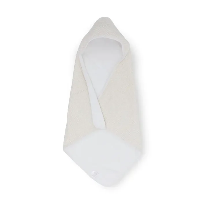 Infant Hooded Towel – Tan Gingham