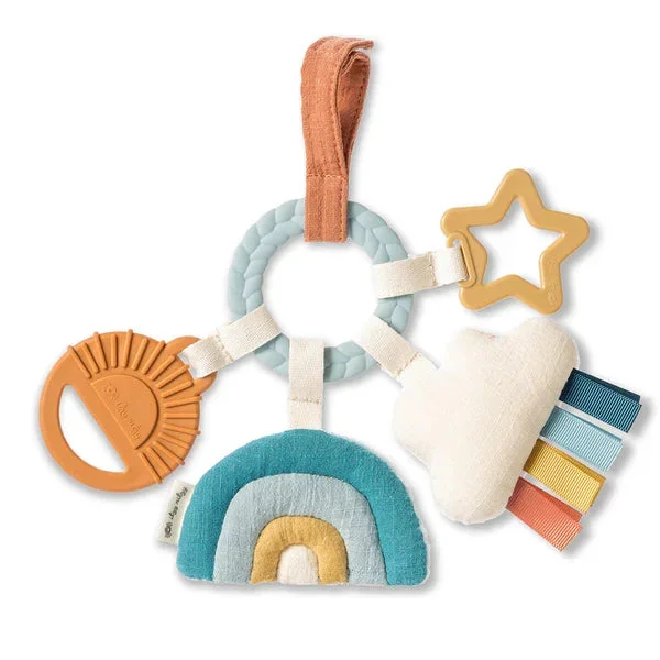 Itzy Ritzy Busy Ring Teething Activity Toy | Neutral
