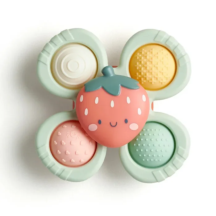 Itzy Ritzy Itzy Pop & Whirl Suction Toy | Strawberry