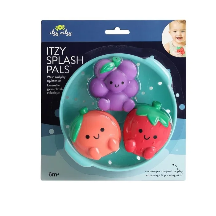Itzy Ritzy Itzy Splash Pals Wash and Play Squirter Set – Fruit